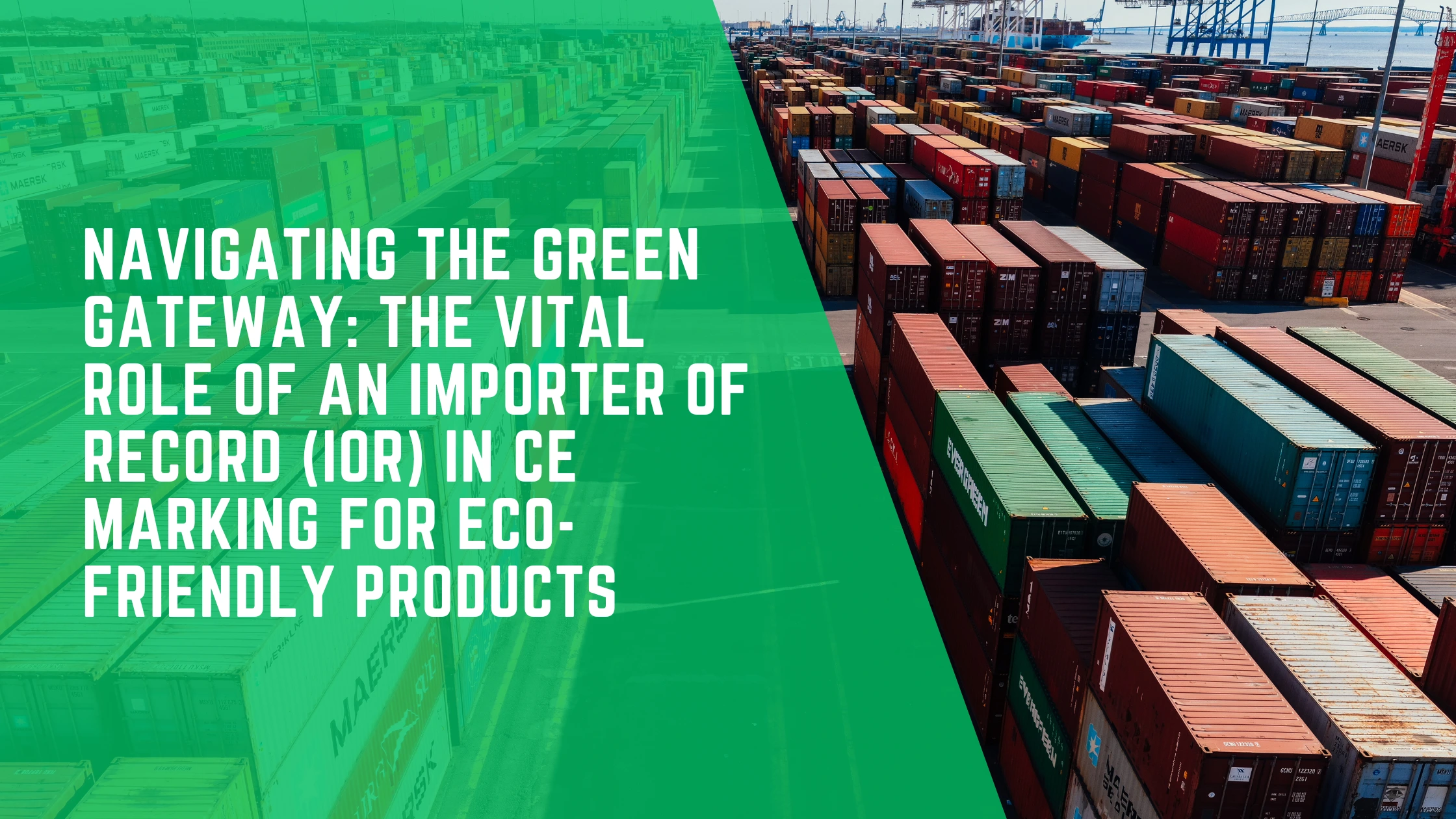 Importer of Record Role in CE Marking for Eco-Friendly Products