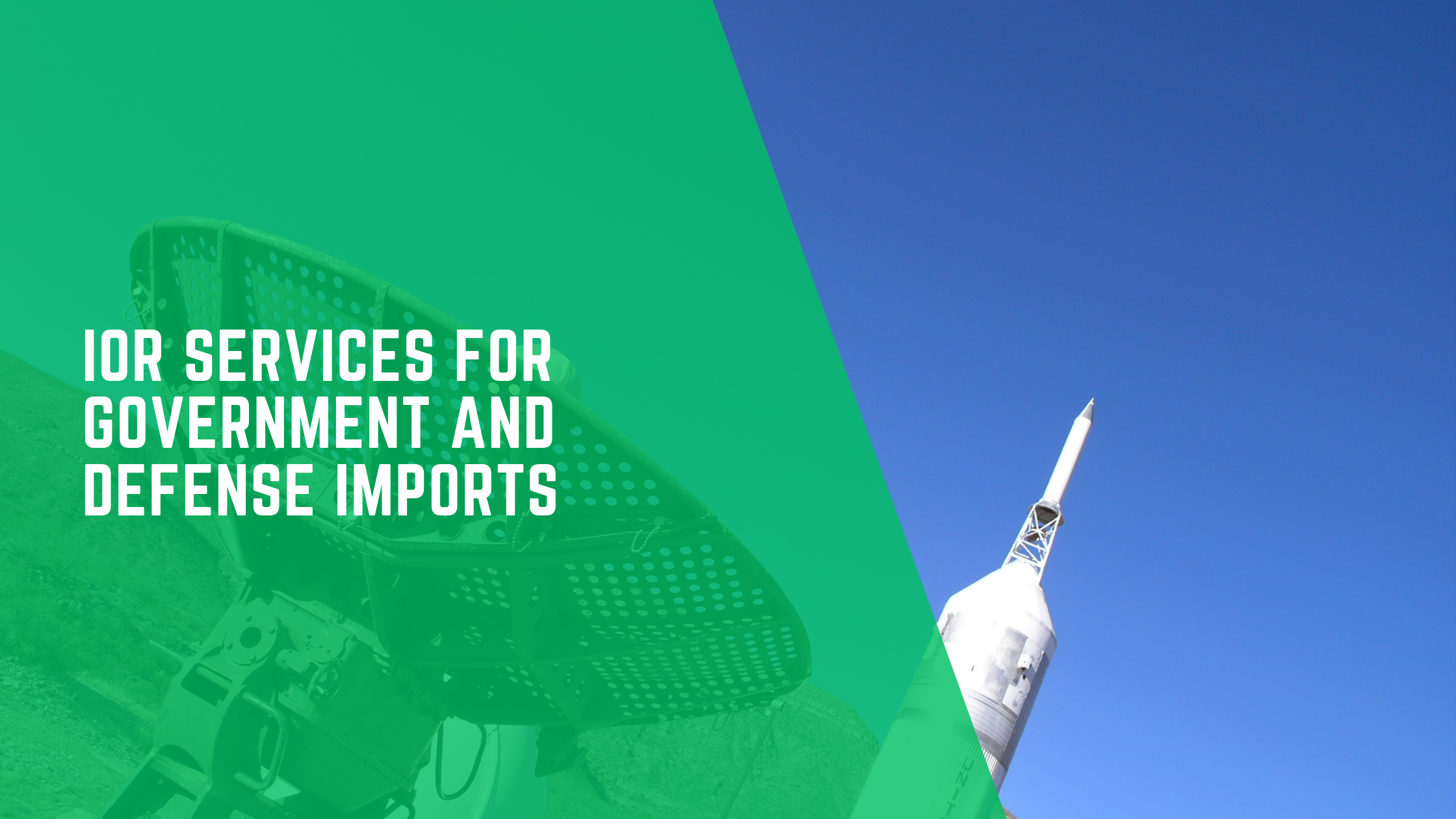 IOR Services for Government and Defense Imports
